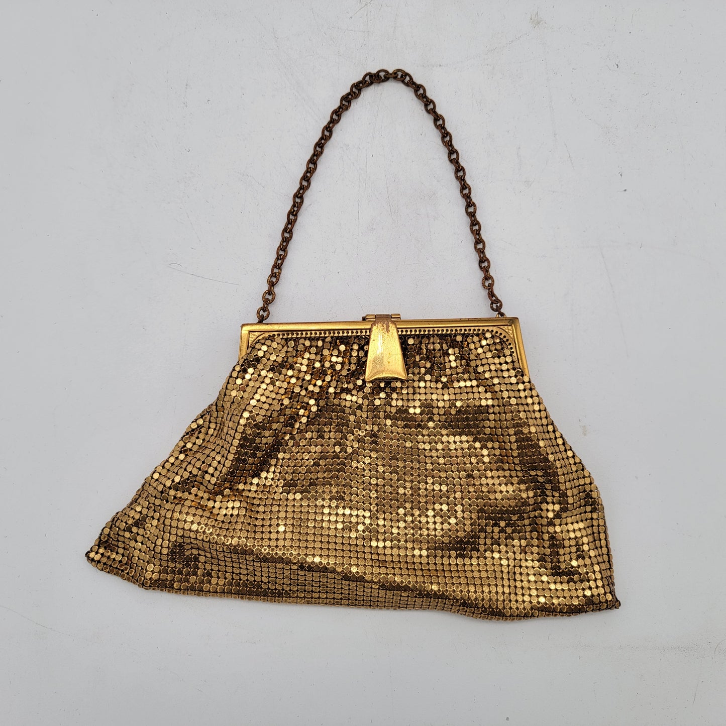 Vintage Whiting and Davis Gold Mesh Purse