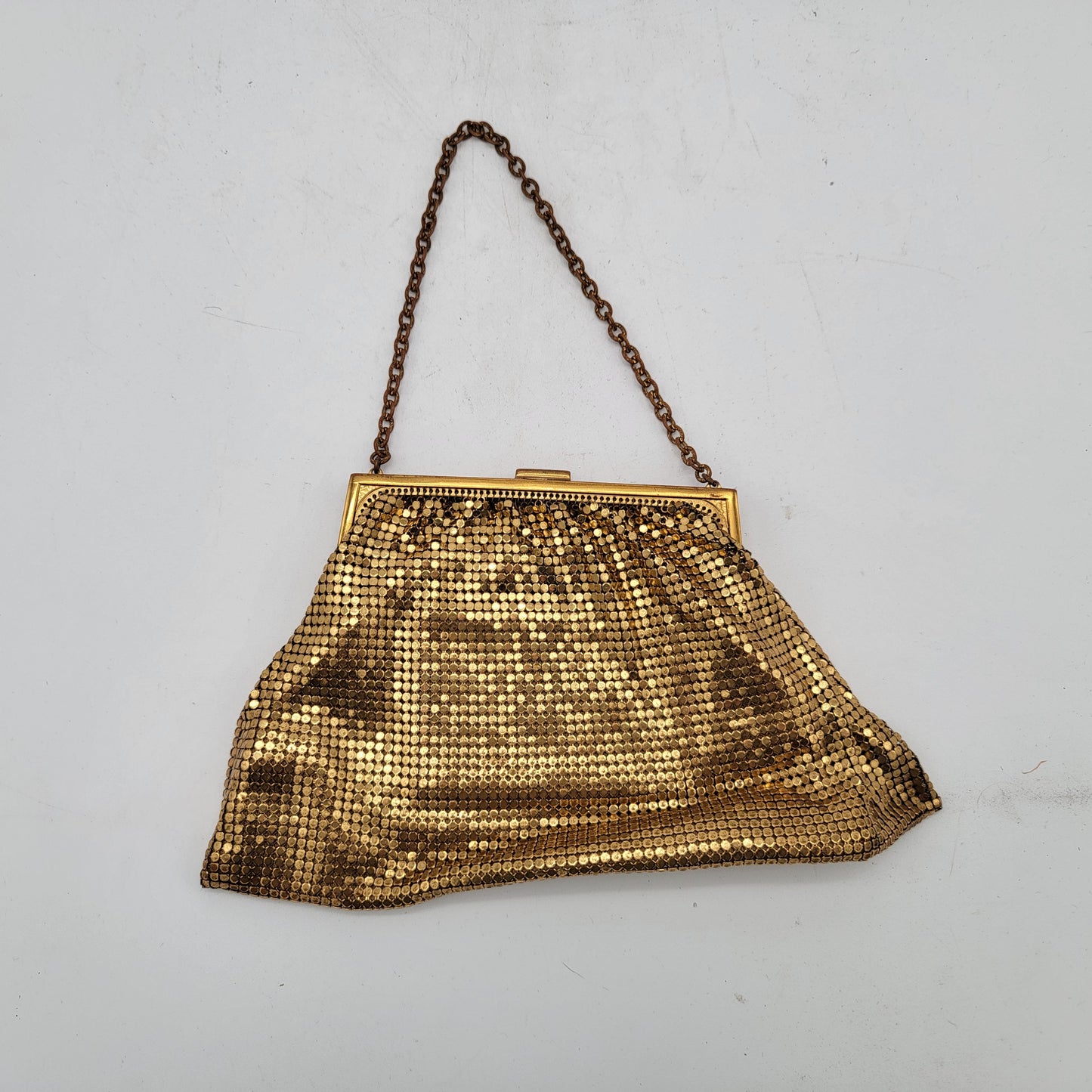 Vintage Whiting and Davis Gold Mesh Purse