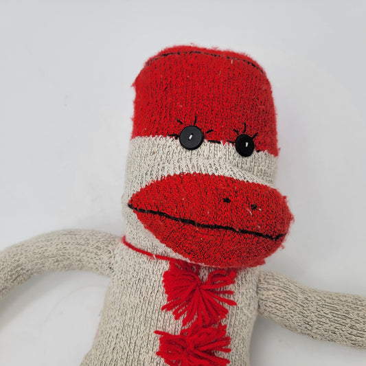 Original Vintage Hand Made Sock Monkey