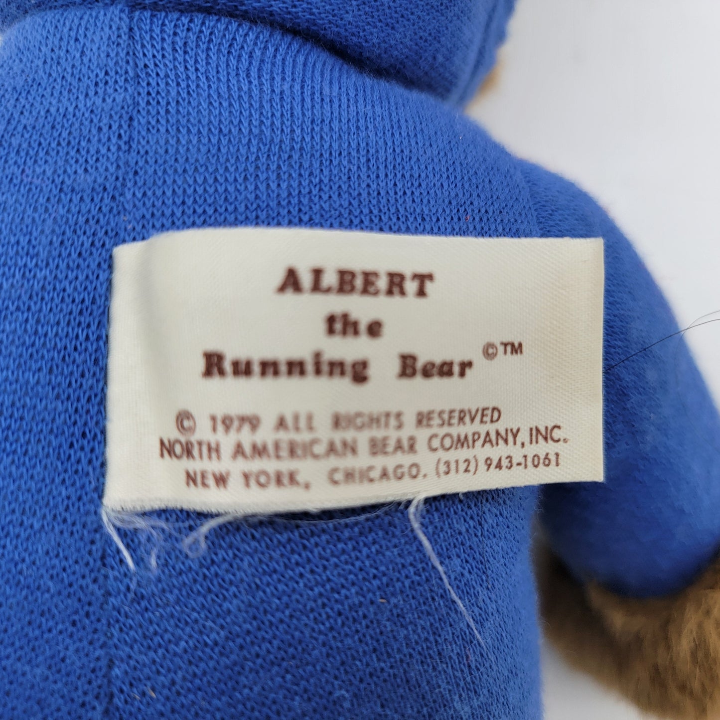 Vintage 1979 Albert the Running Bear