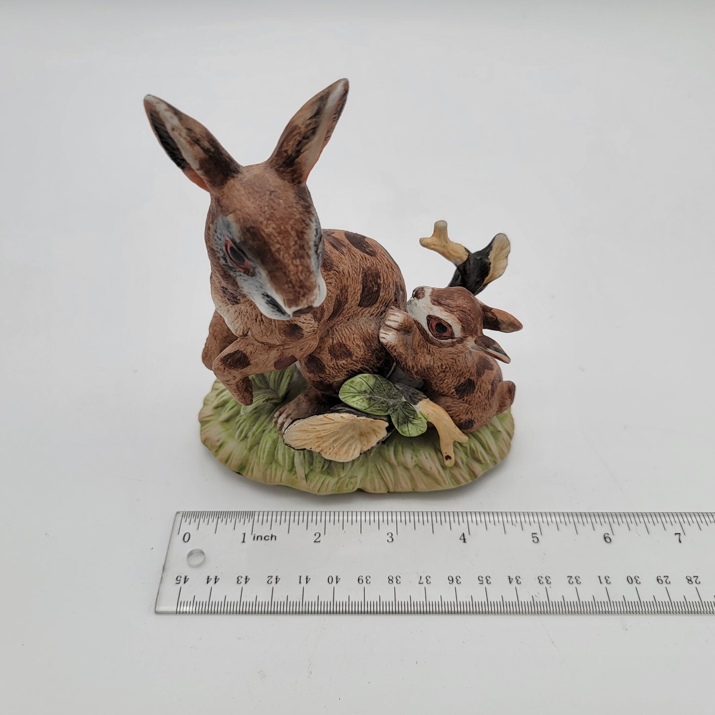 J Byron Spotted Bunnies Figurine