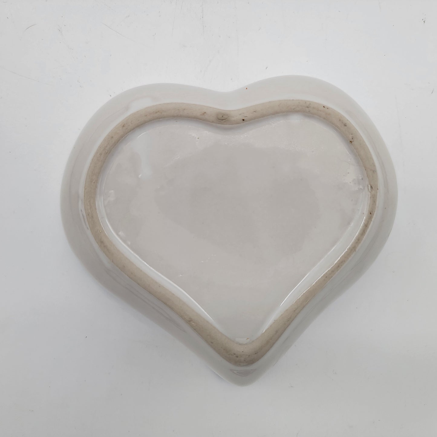 Blue Spongeware Nesting Heart Bowls