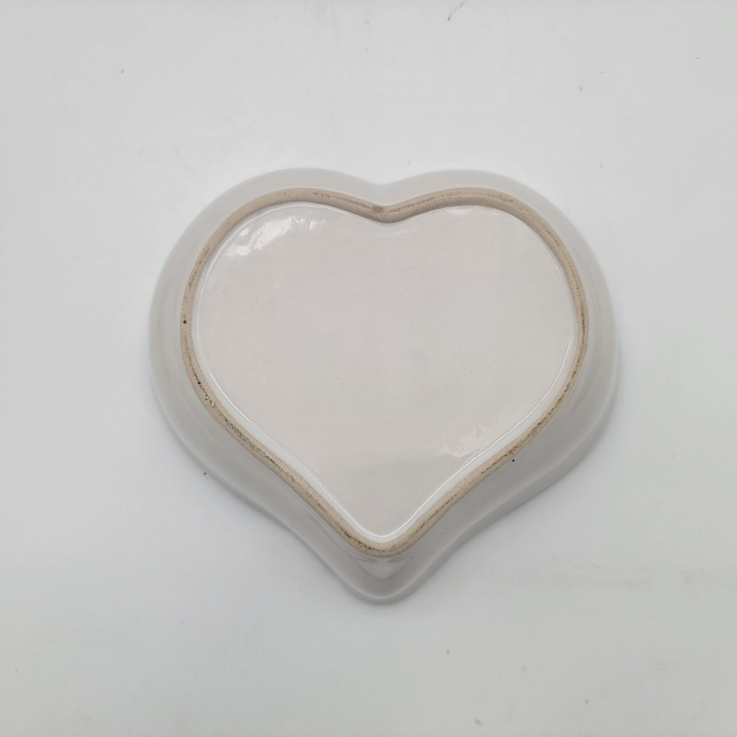 Blue Spongeware Nesting Heart Bowls