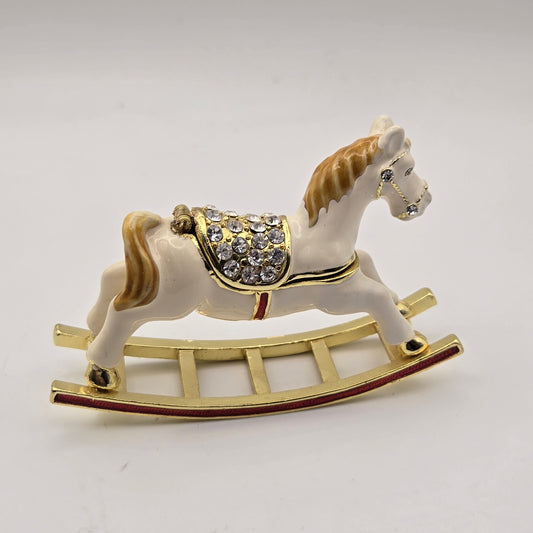 Art Form Embellished Trinket Box Rocking Horse