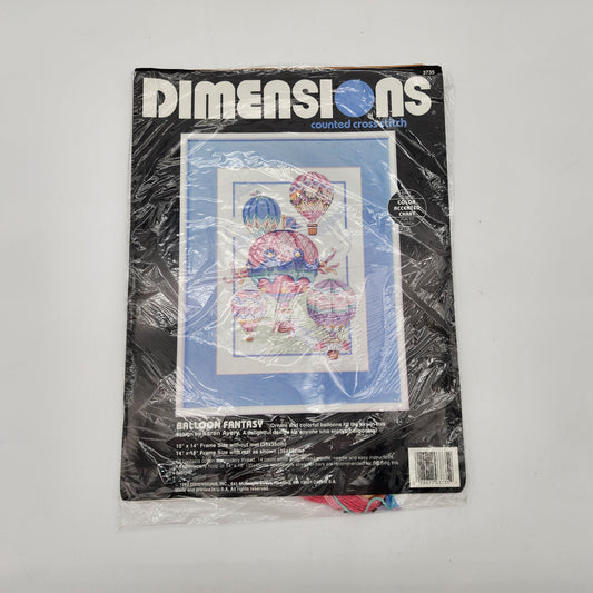 Dimensions Counted Cross Stitch Kit 10" X 14" Balloon Fantasy 3735