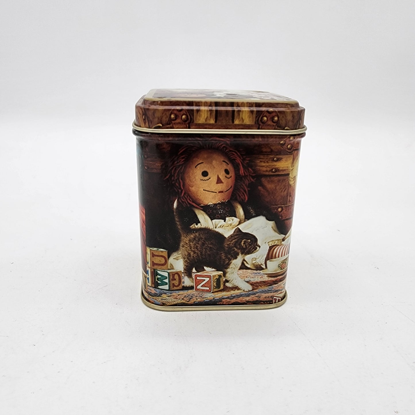 Vintage Wick 'N Tin Raggedy Ann Bayberry Candle