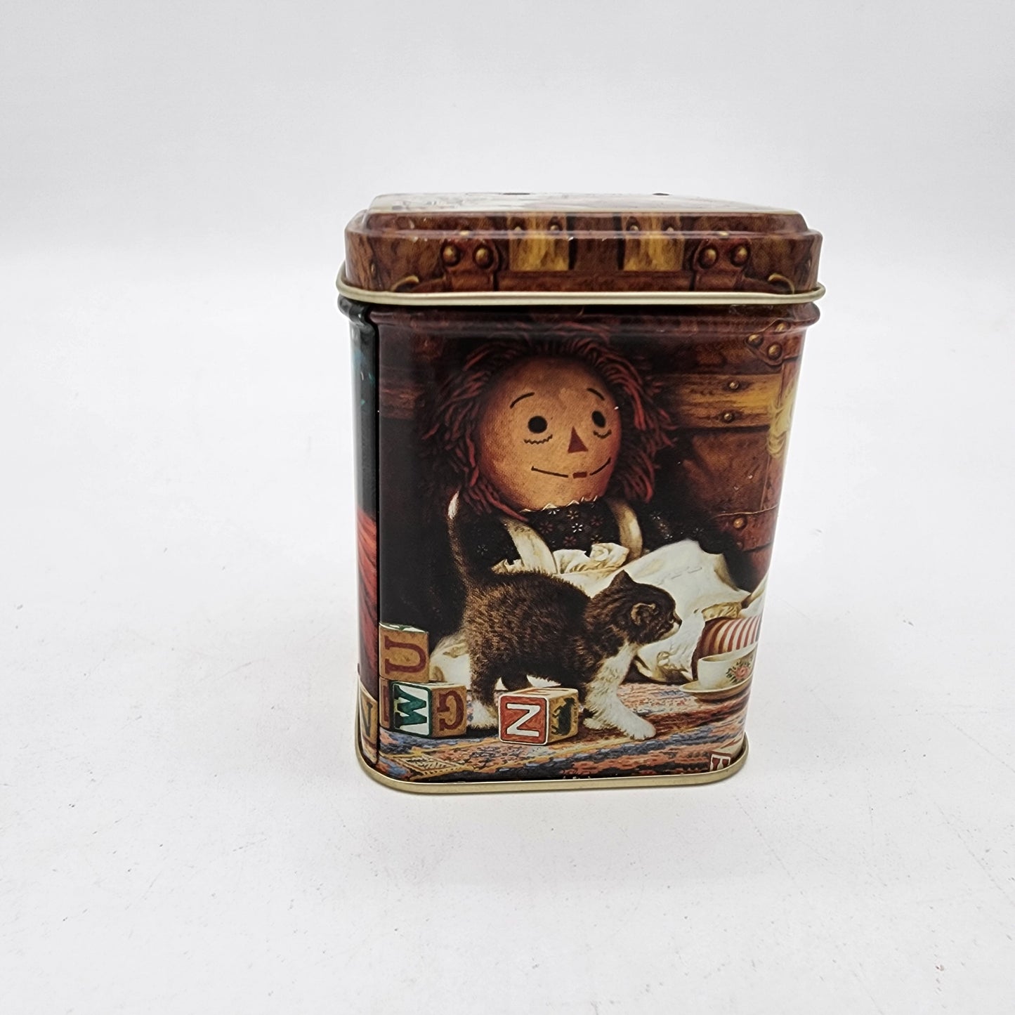 Vintage Wick 'N Tin Raggedy Ann Bayberry Candle