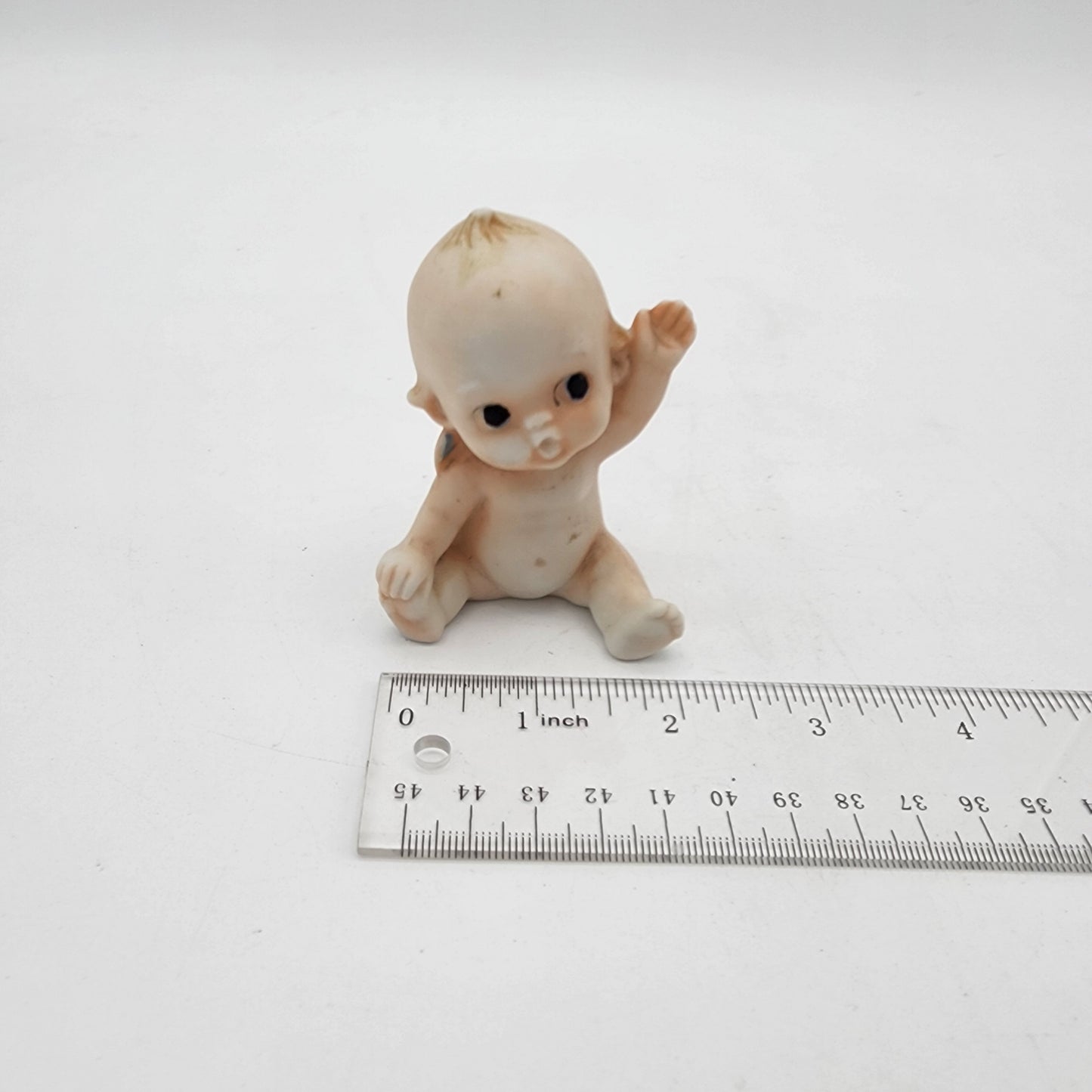 Vintage Lefton Kewpie Doll Waving