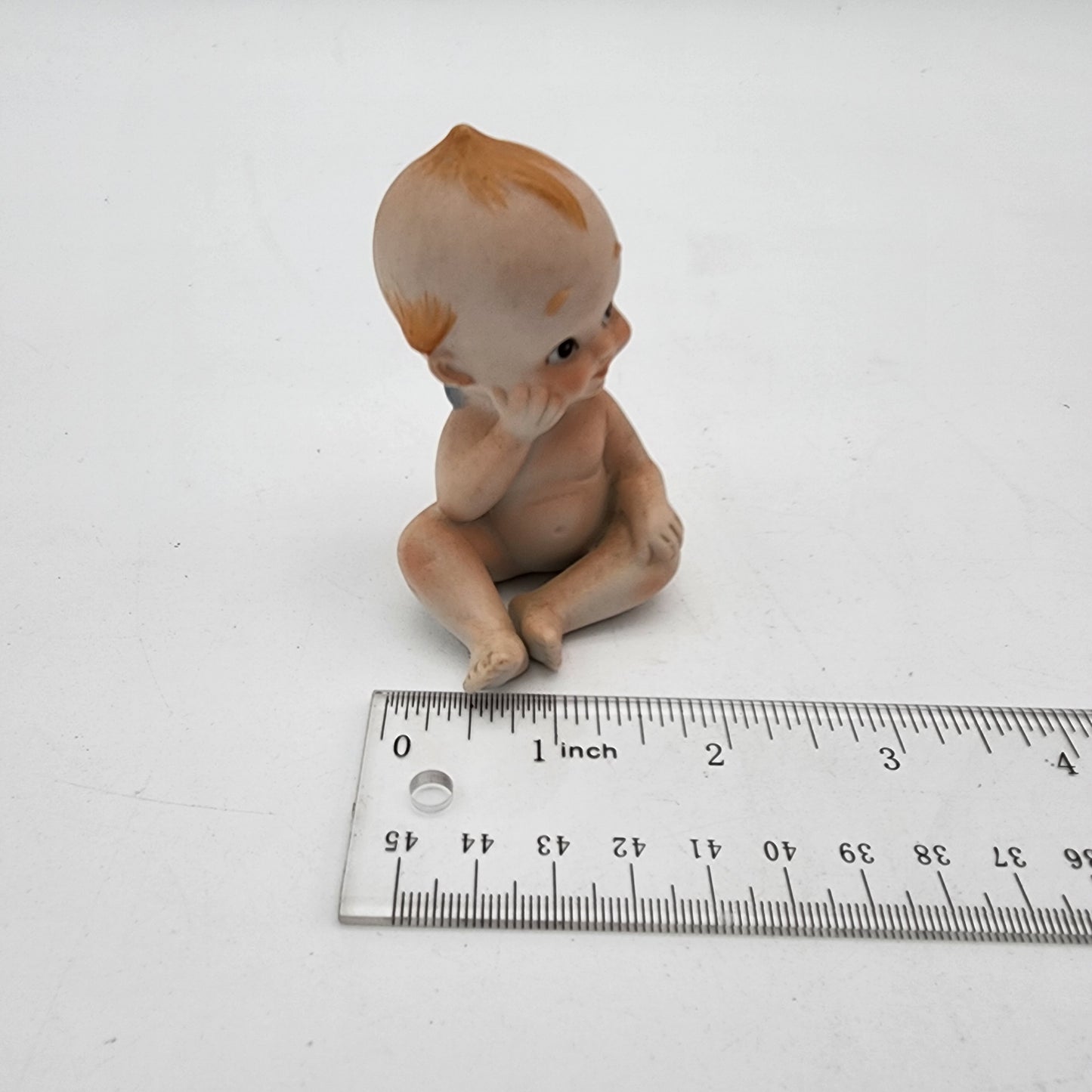 Vintage Lefton Kewpie Doll Hand on Cheek