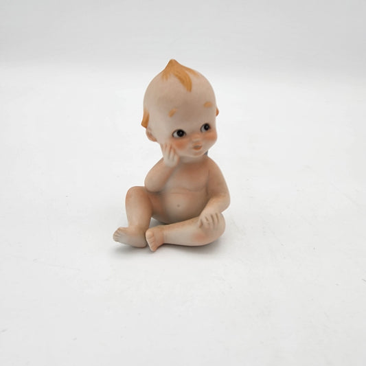 Vintage Lefton Kewpie Doll Hand on Cheek