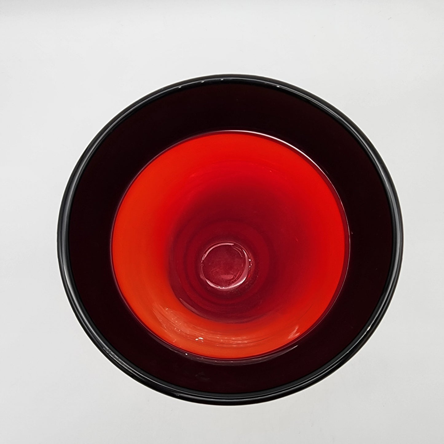 Steven Correia Art Glass Vase Red and Black