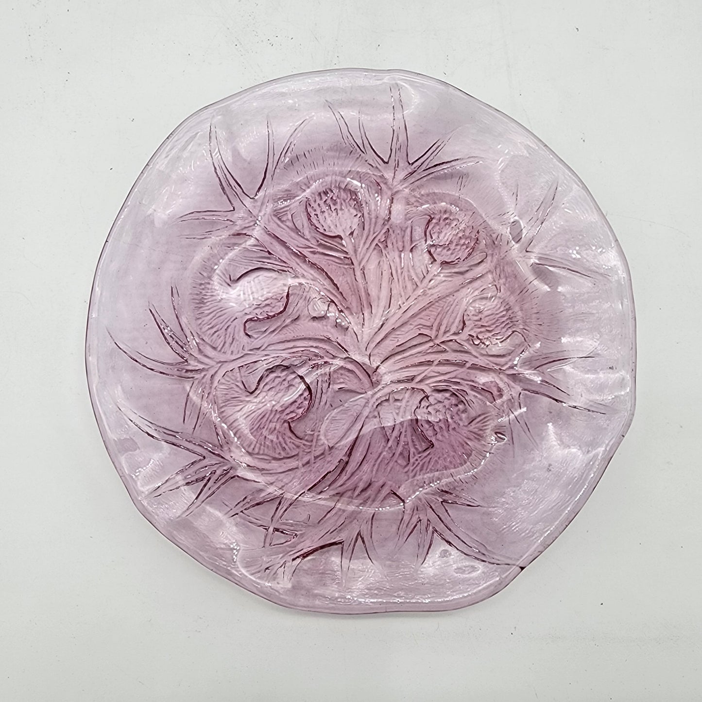 Amethyst Glass Thistle Plate