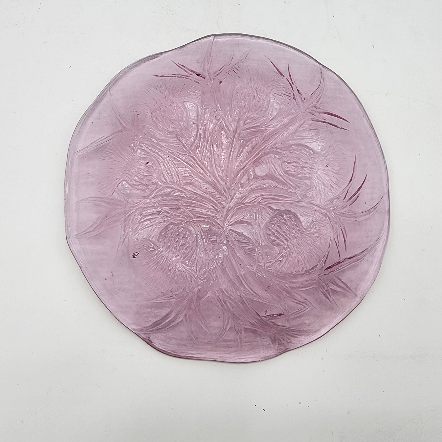 Amethyst Glass Thistle Plate