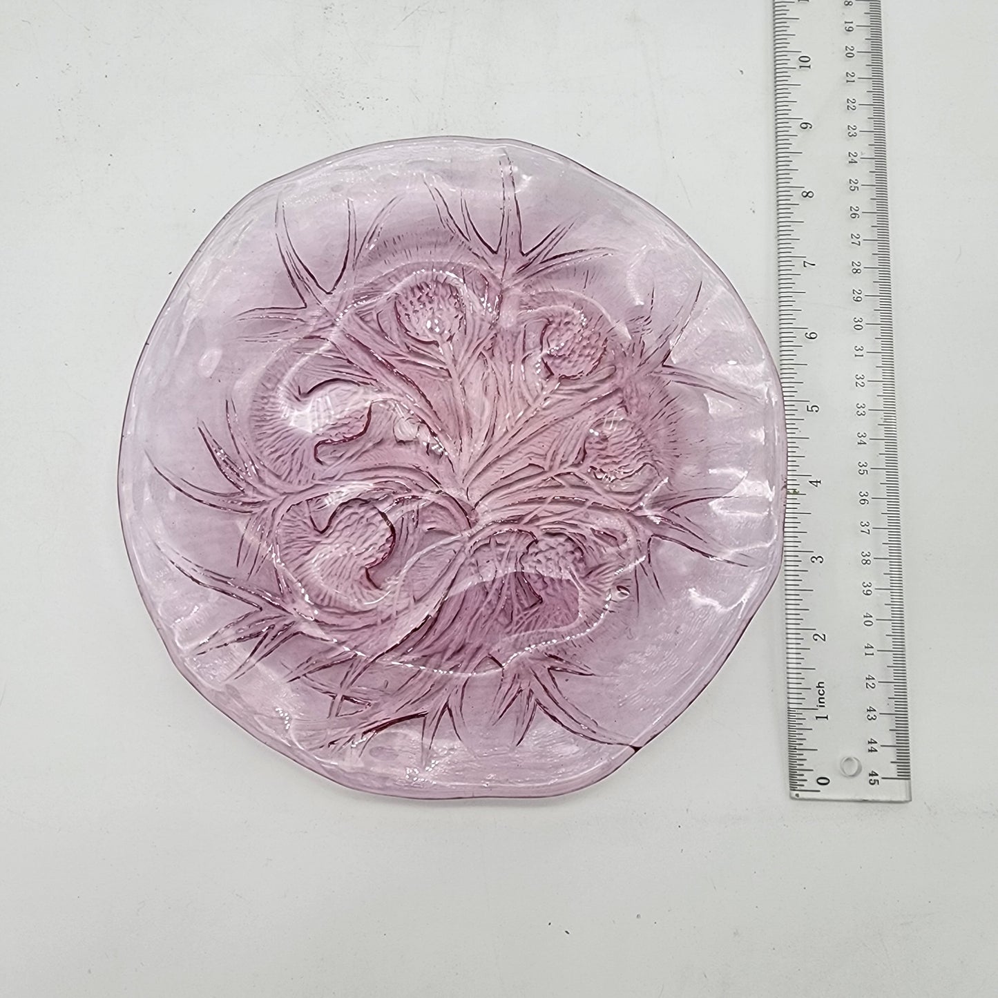 Amethyst Glass Thistle Plate