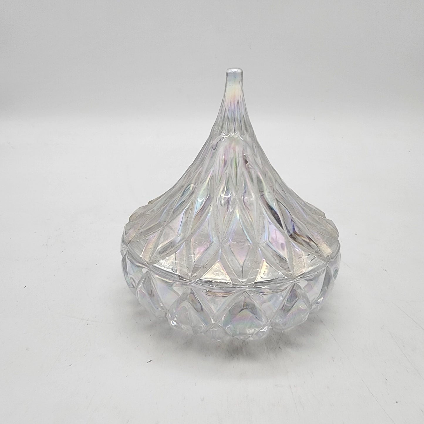 Hershey Kiss Irridescent Glass Candy Dish