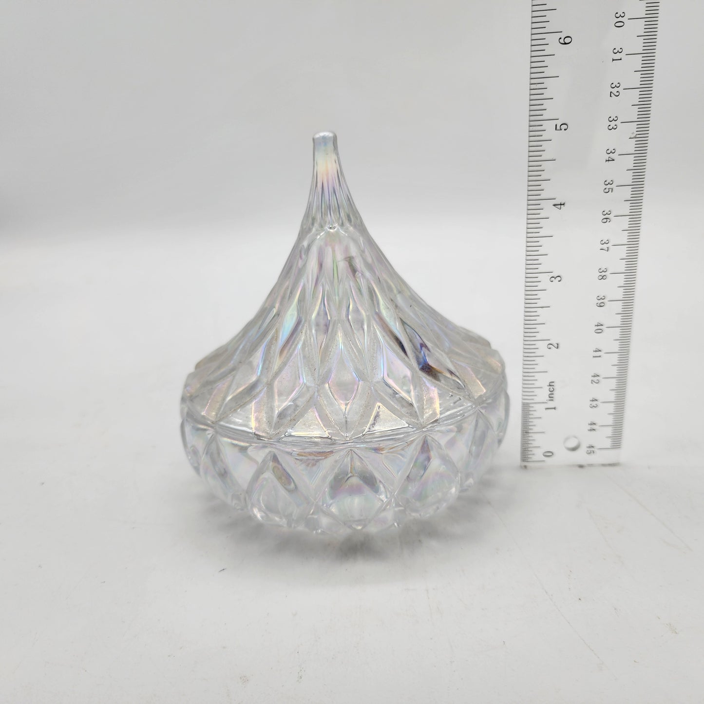 Hershey Kiss Irridescent Glass Candy Dish