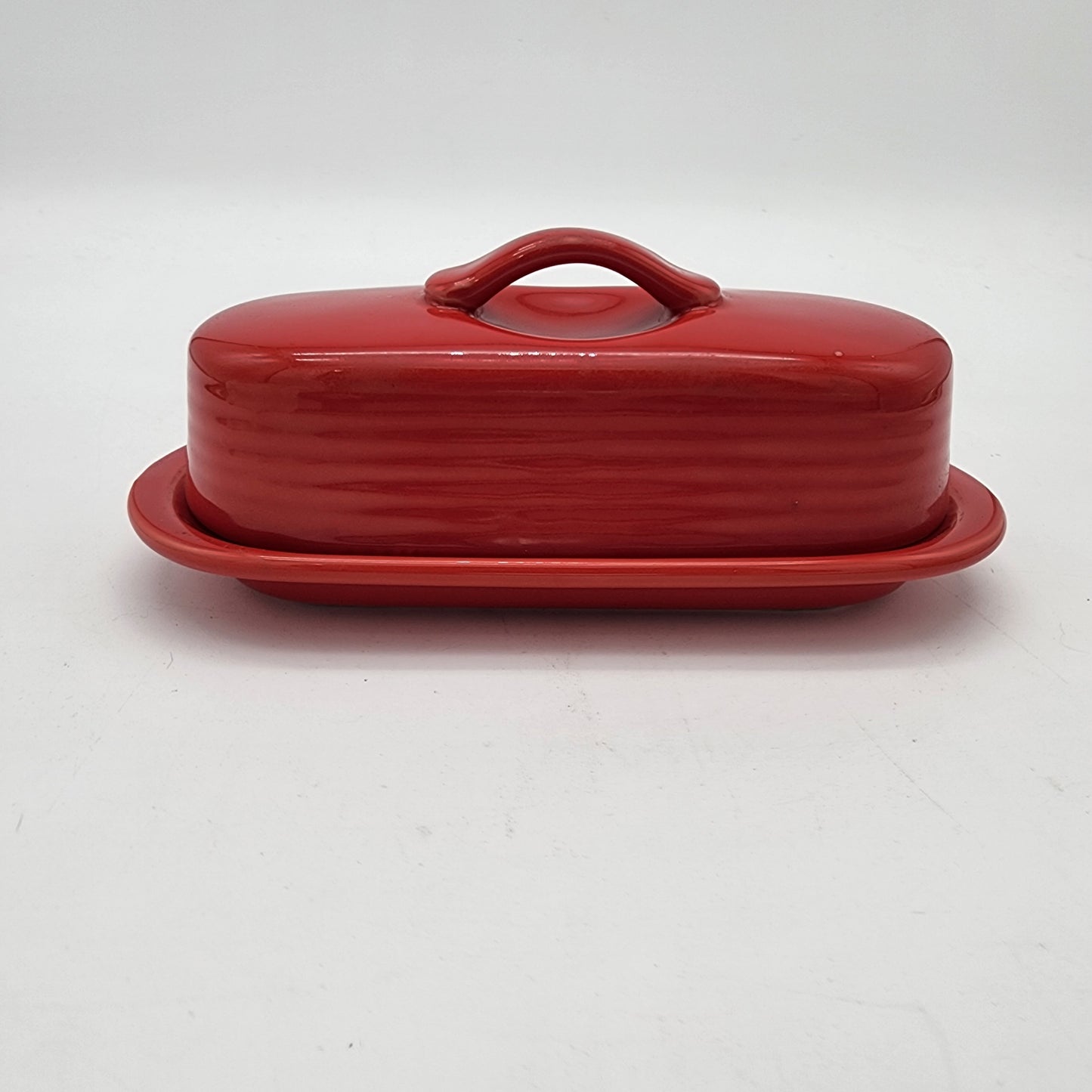 Red Chantal Butter Dish