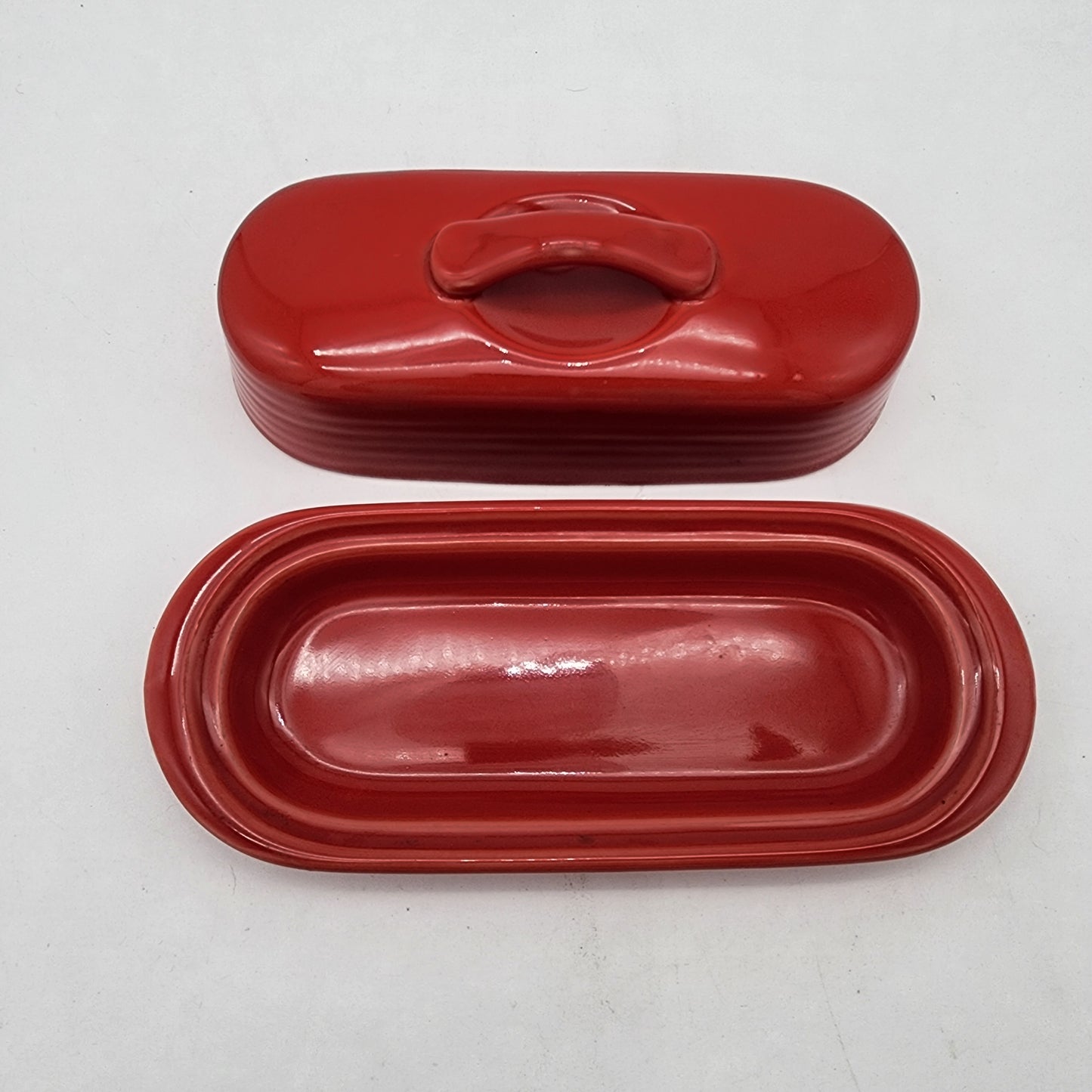 Red Chantal Butter Dish