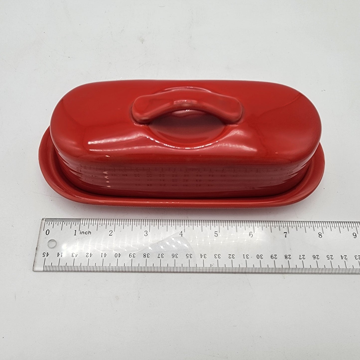 Red Chantal Butter Dish