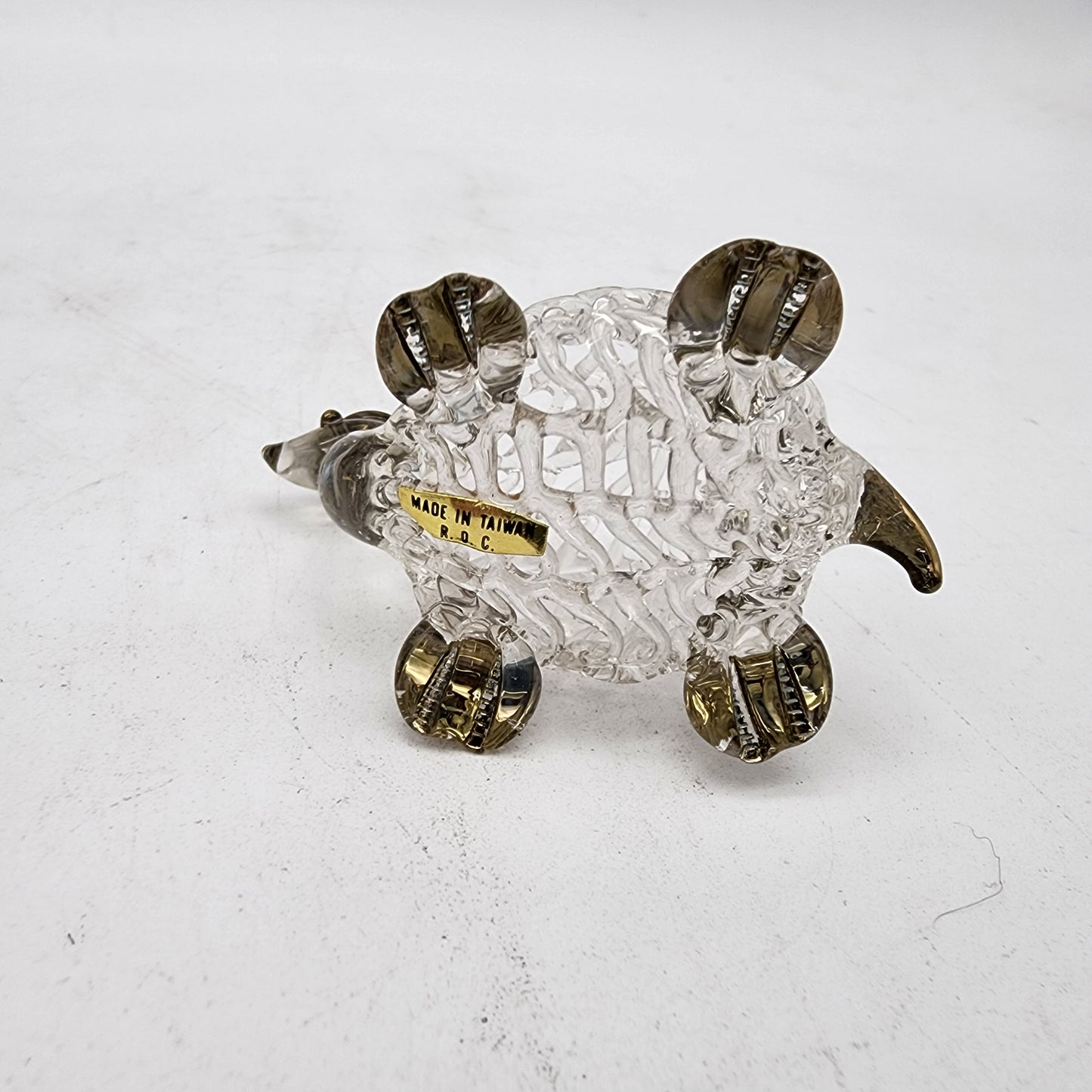 Spun Glass Turtle with Gold Accents FREE SHIPPING