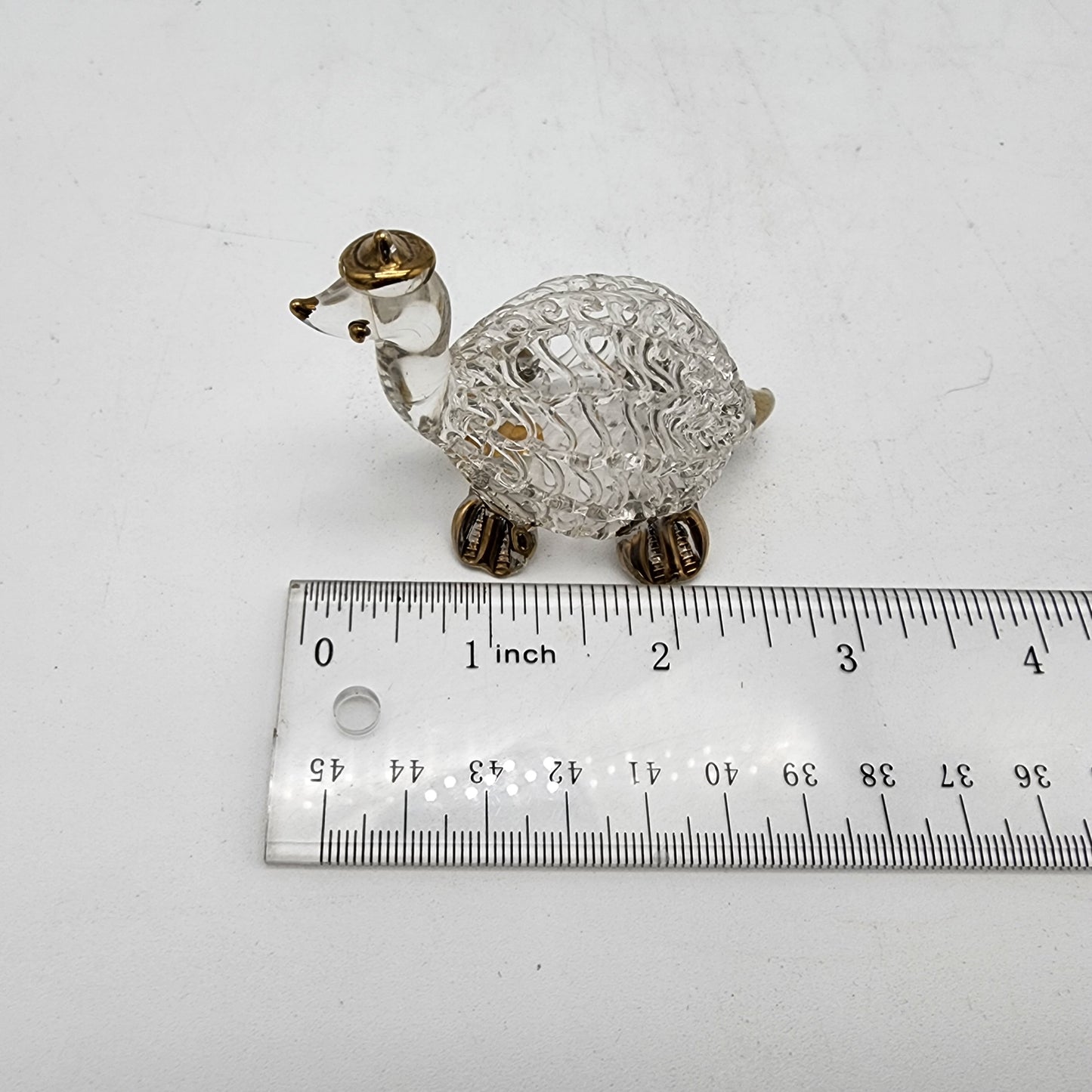 Spun Glass Turtle with Gold Accents FREE SHIPPING