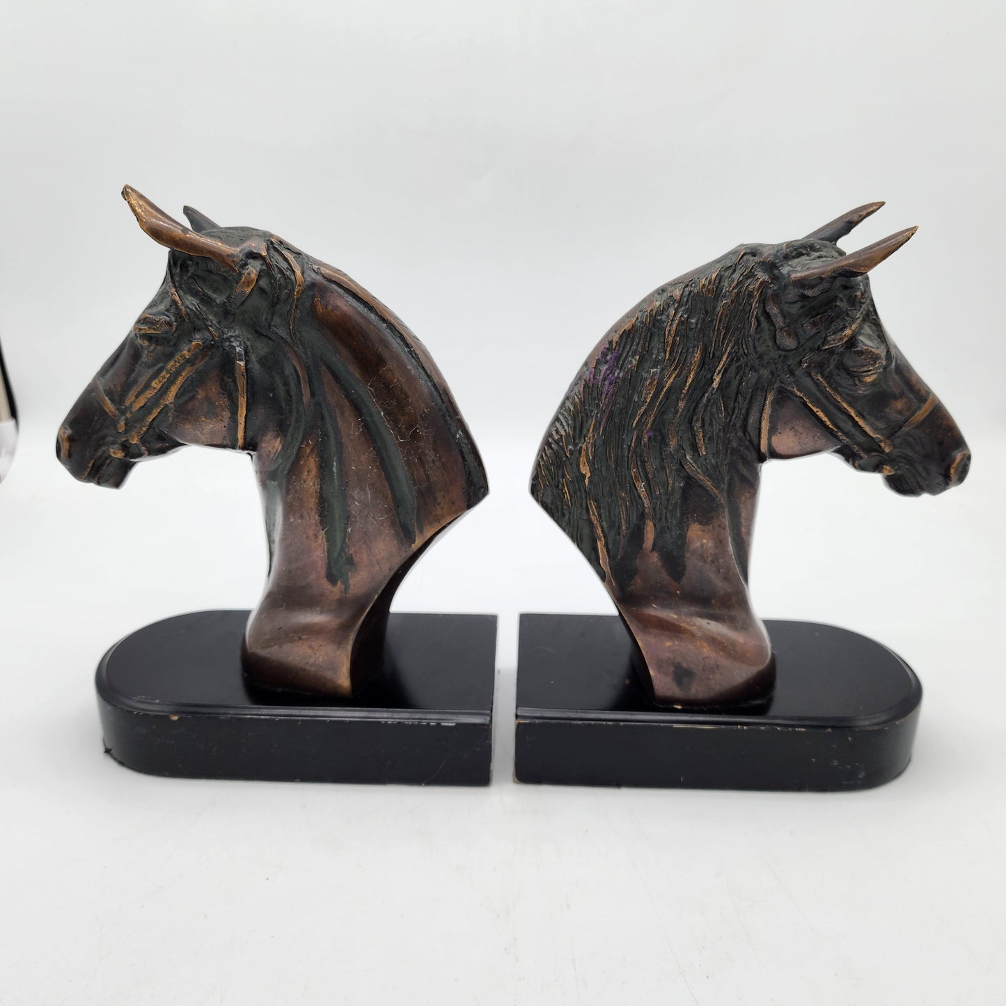 Copper Finish Horse Head Bookends