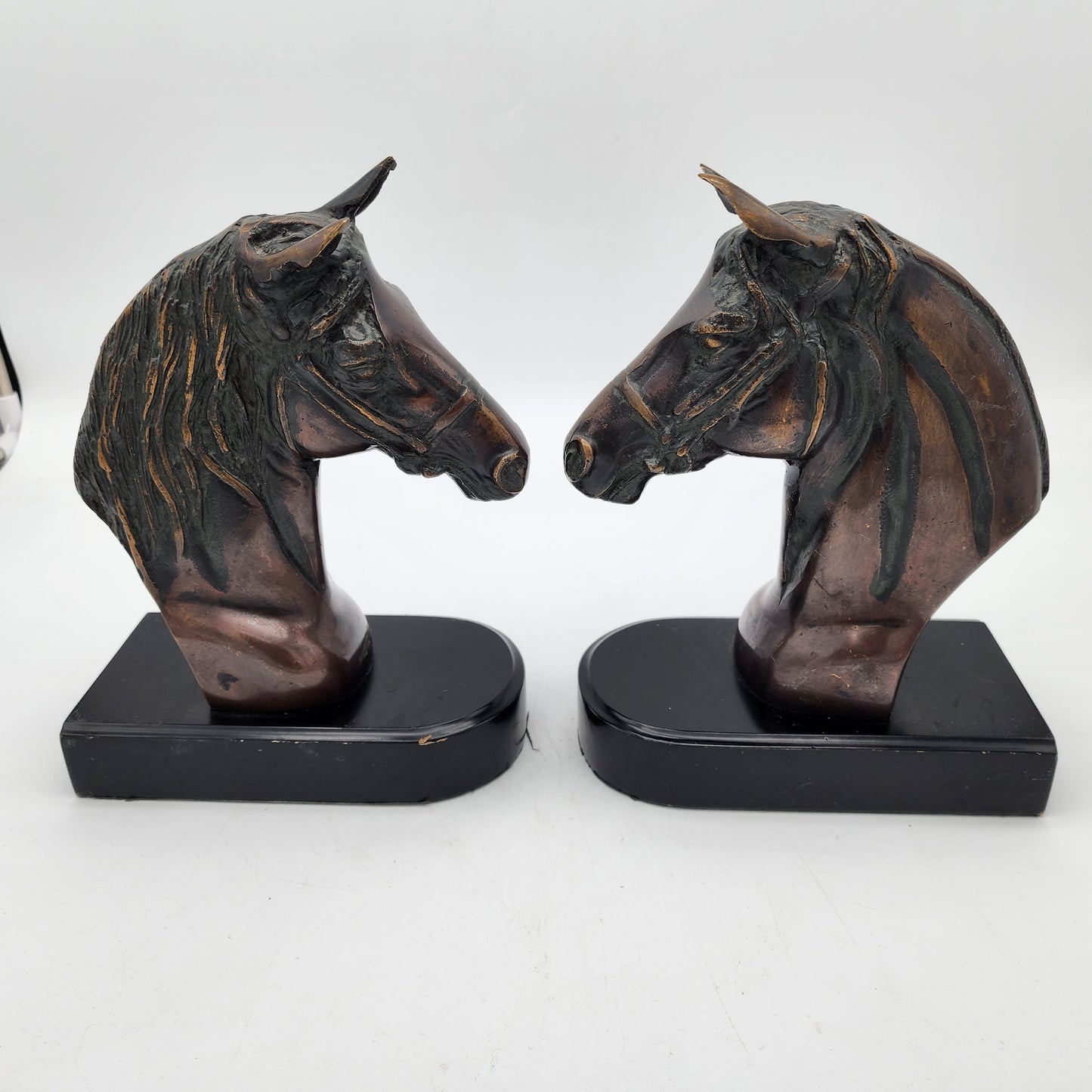 Copper Finish Horse Head Bookends