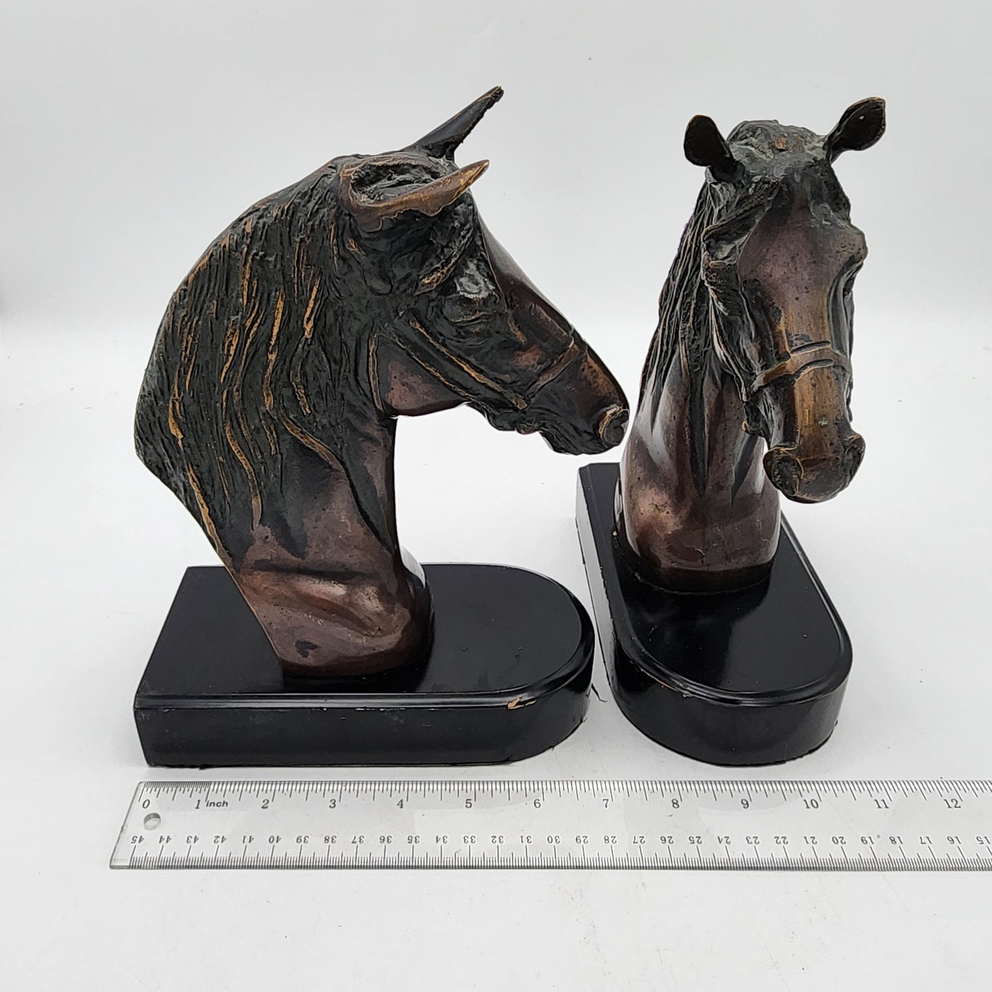 Copper Finish Horse Head Bookends