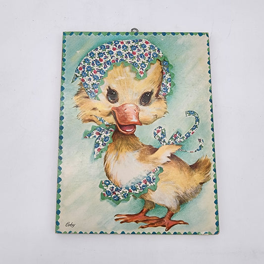 1970's Duckling Print on Board Coby