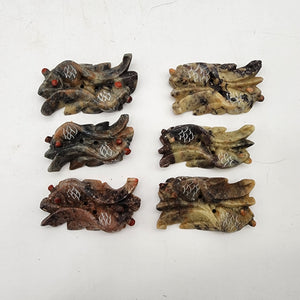 Vintage Soapstone Fish Chopstick Rests