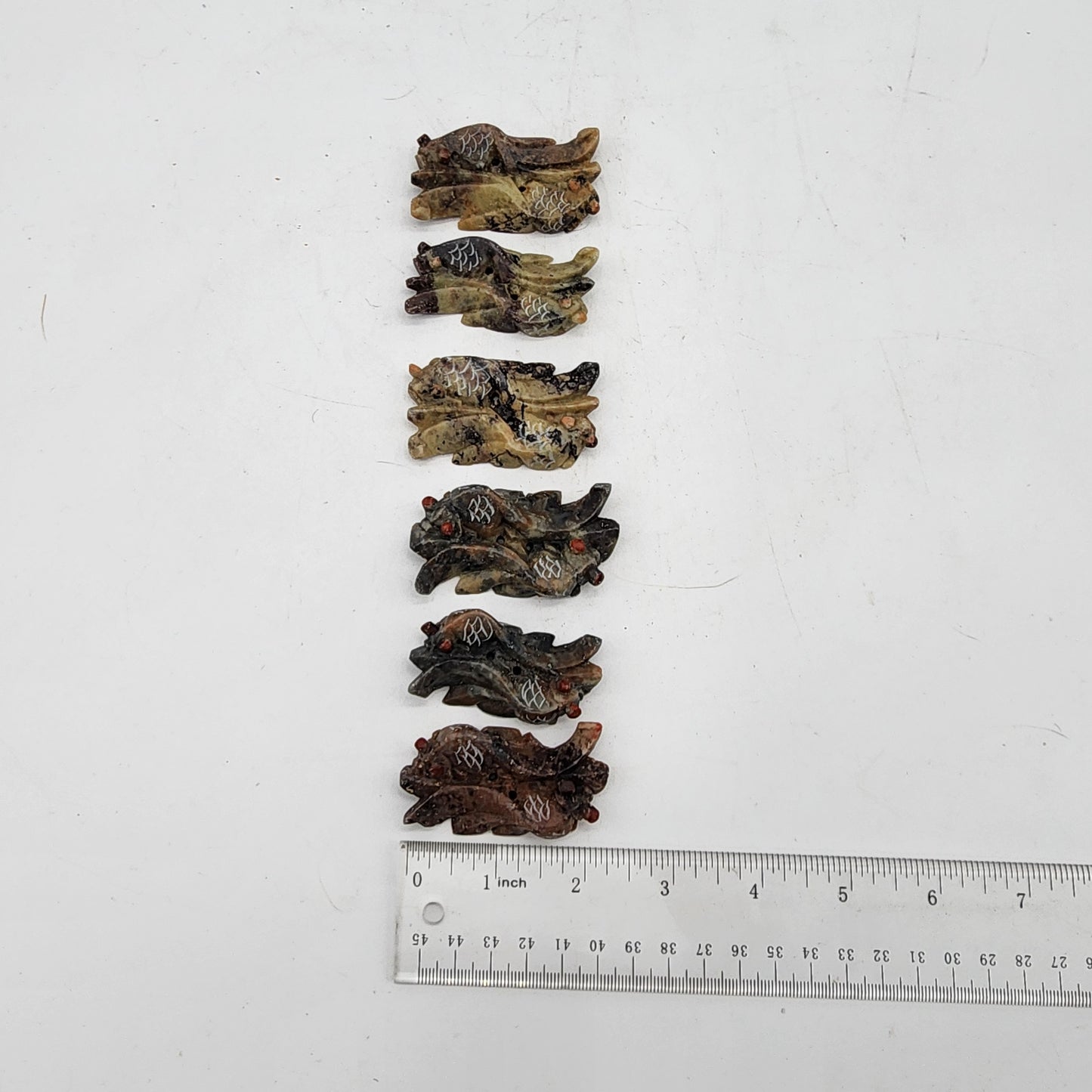 Vintage Soapstone Fish Chopstick Rests