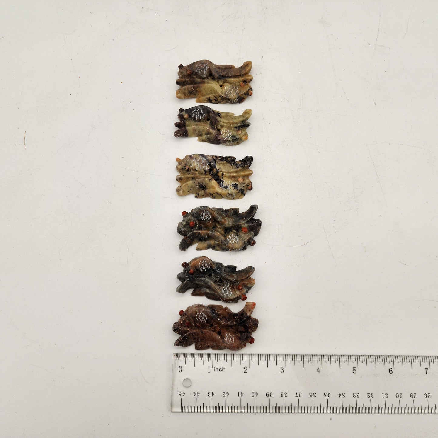 Vintage Soapstone Fish Chopstick Rests