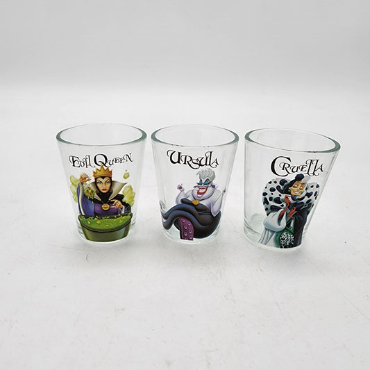 Set of 3 Disney Villain Shot Glasses