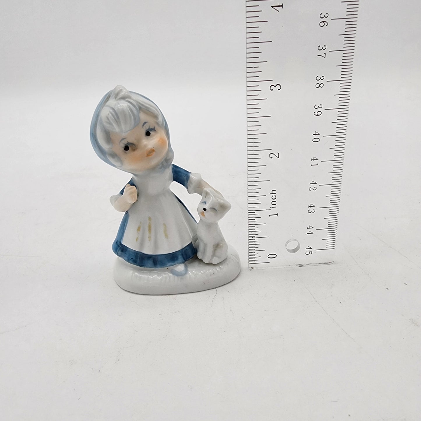 Vintage GiftCraft Girl with Dog Figurine