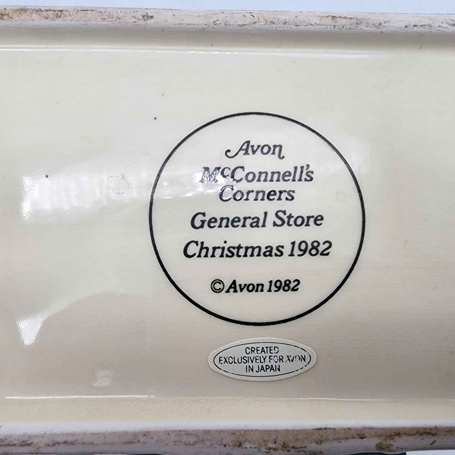 Vintage 1982 Avon McConnell's Corners General Store Canister