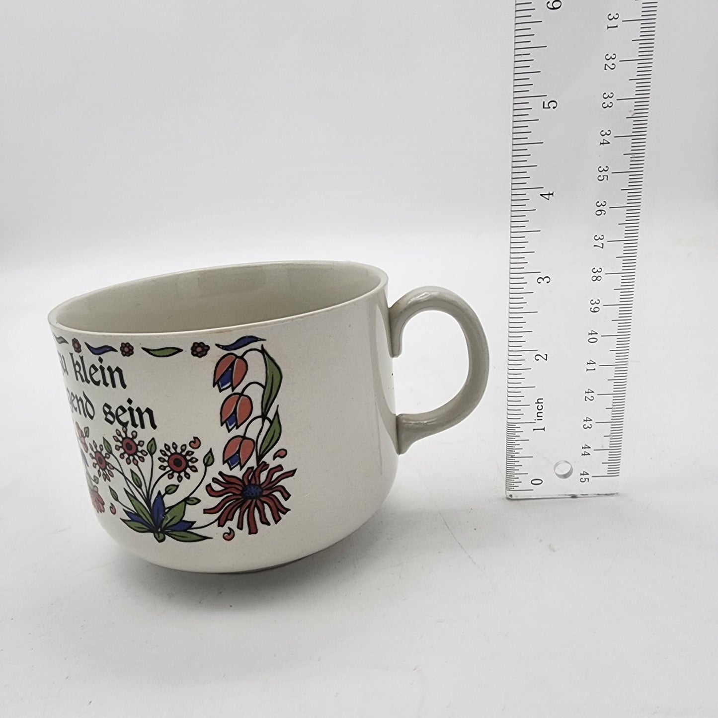 German "Is your cup too small for you ..." Mug