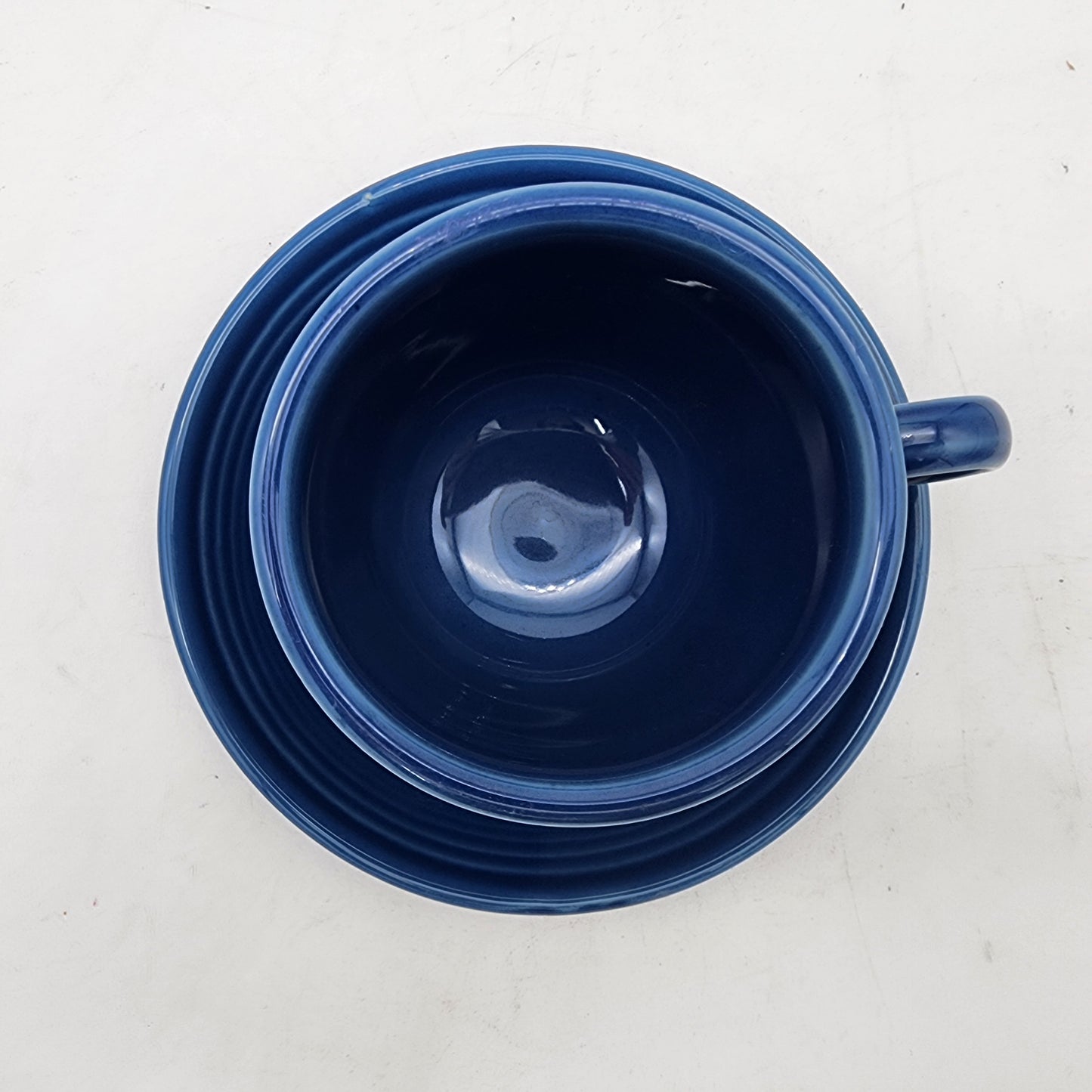 Fiesta Pottery Blue Cup and Saucer