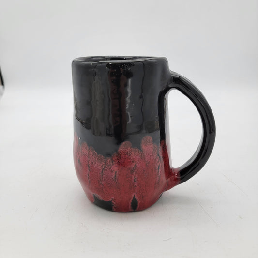 Red Drip Glaze Pottery Mug