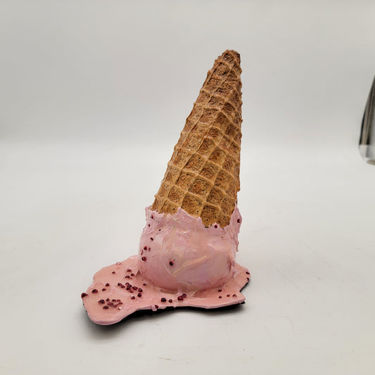 Fake Melting Ice Cream Cone