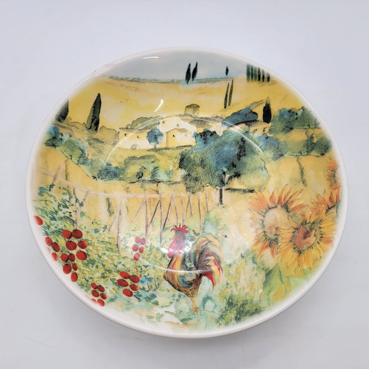 Ceva Ceramica Italian Serving Bowl with Rooster