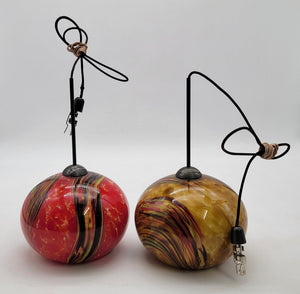 Vianne Glass Pendant Lamps Pair