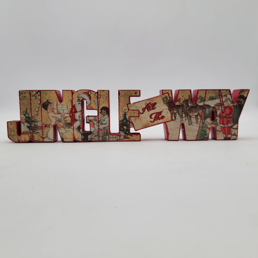 Primitives by Kathy chunky Jingle All the Way Sign