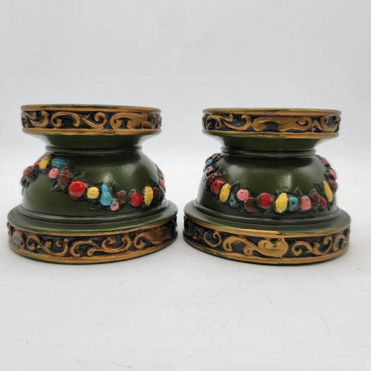 Vintage Inarco Napcoware Pillar Candle Holders - see description