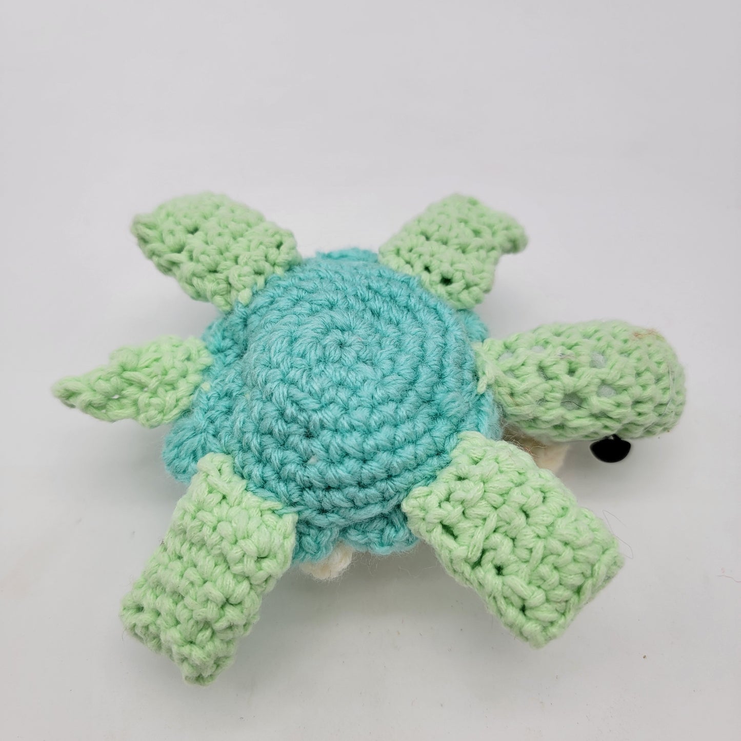 Hand Crocheted Nurse Turtle Green and Baby Blue