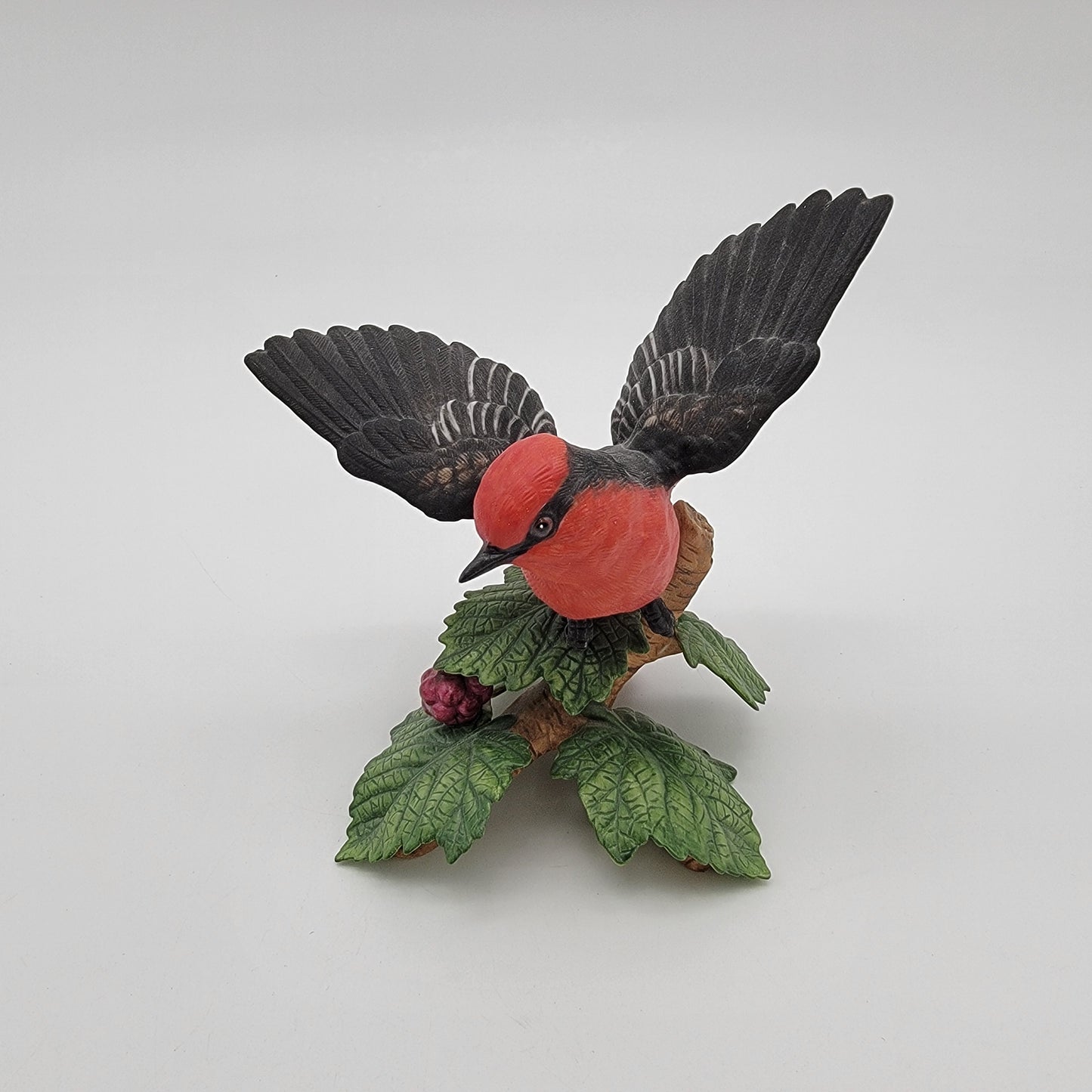 1993 Lenox Vermilion Flycatcher Bird Porcelain Figurine