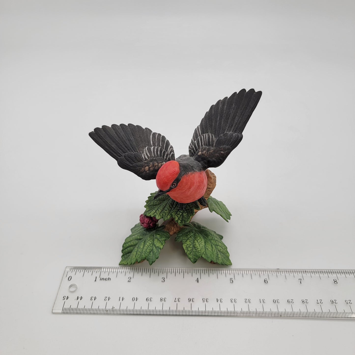 1993 Lenox Vermilion Flycatcher Bird Porcelain Figurine
