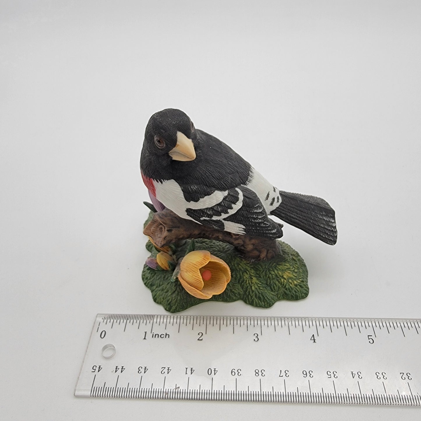 Vintage 1991 Lenox Rose-Breasted Grosbeak Bird Porcelain Figurine