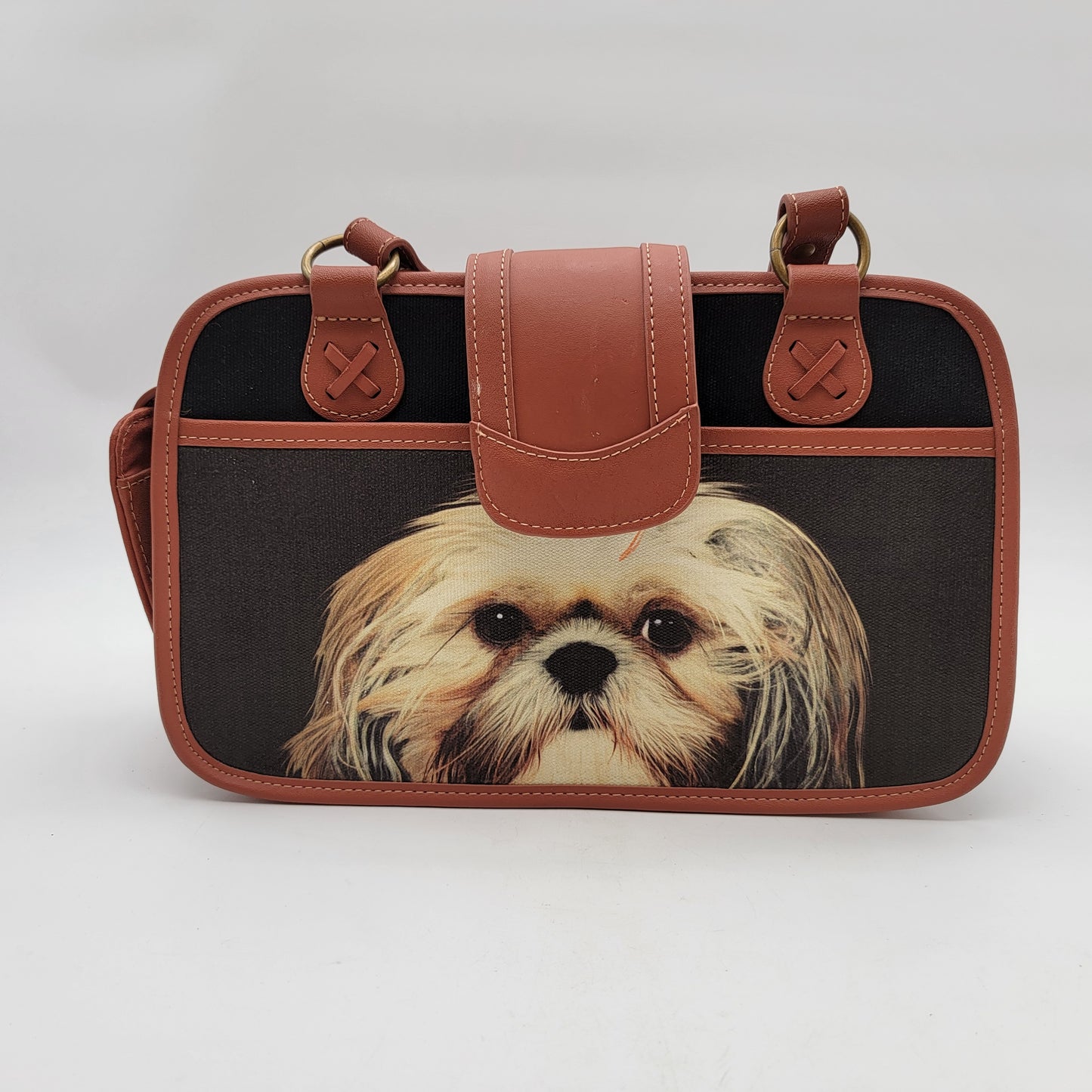 Ardleigh Elliot Faithful Friends Shih-Tzu Dog Handbag Purse