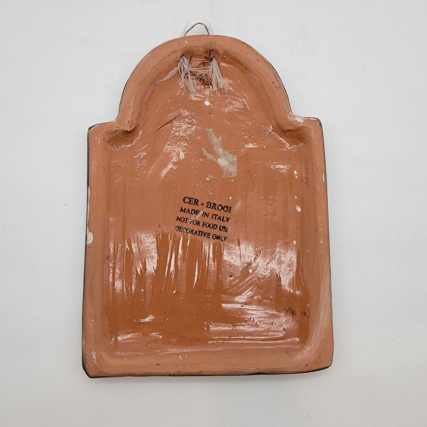 Cer-Brogi Italian Terracotta Wall Hanging Villa & Rooster Design