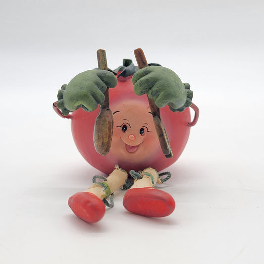 1980d Anthropomorphic Tomato Shelf Sitter